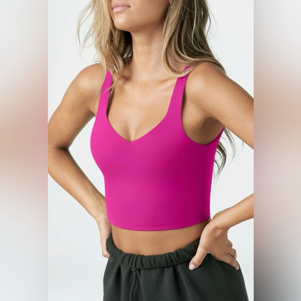 Women's Fuschia Pink Sports Bra Cami - Size S. NWT